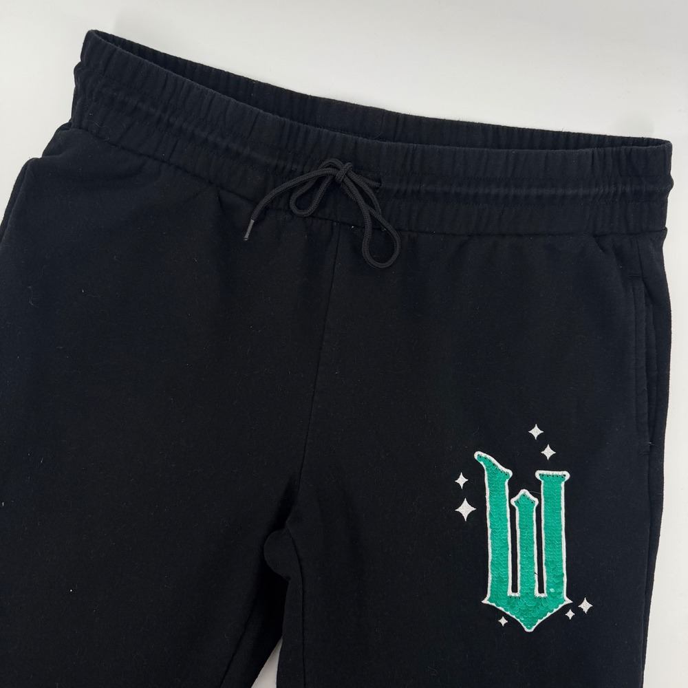 Wicked Black Sweatpants Merch Women's Large Elphaba Glenda Drawstring Joggers